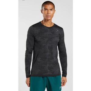 Gymshark Sport Seamless Long Sleeve T-Shirt Size Medium Activewear Dadcore Layer